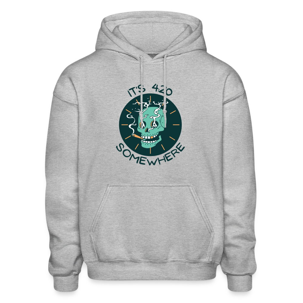 I's 4:20 Somewhere Hoodie - heather gray