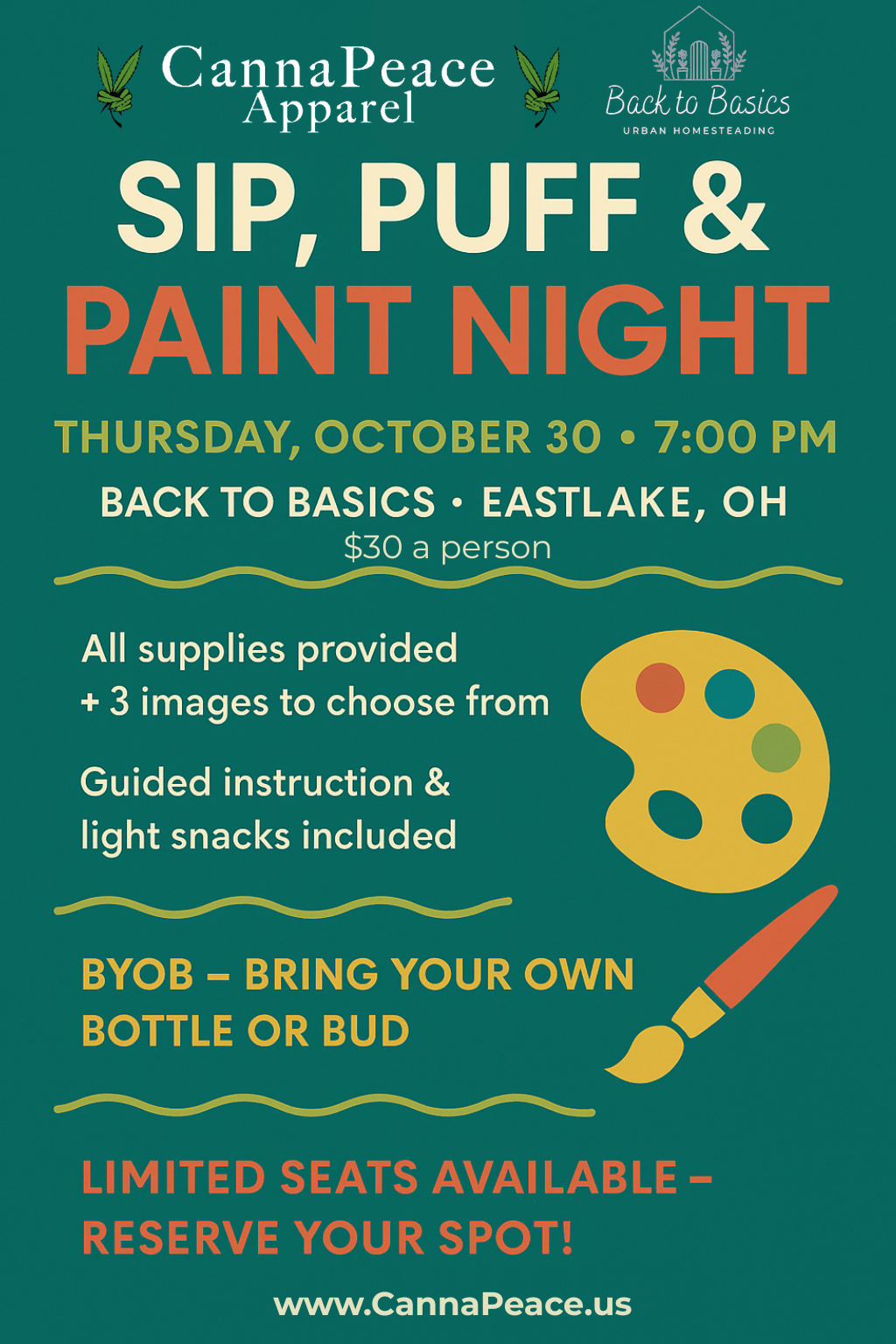 Sip, Puff & Paint Night - Sold Out