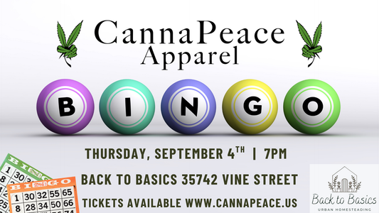 CannaPeace Bingo at Back to Basics