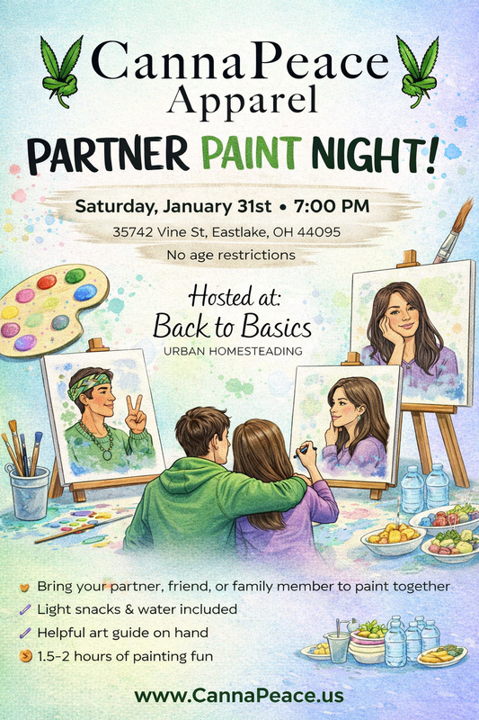 Partner Paint Night with CannaPeace Apparel - Canceled