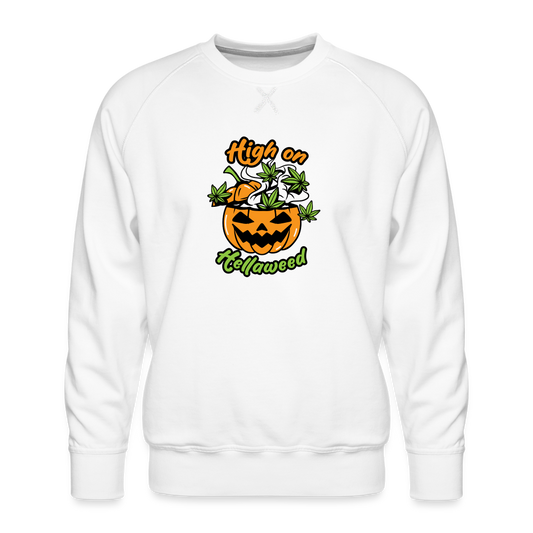 High on Hellaweed Premium Sweatshirt - white