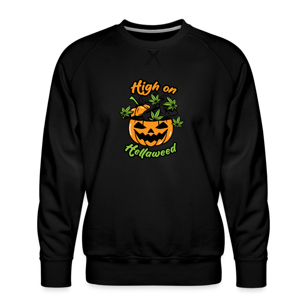 High on Hellaweed Premium Sweatshirt - black