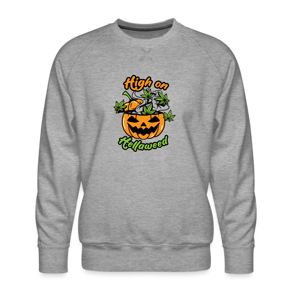 High on Hellaweed Premium Sweatshirt - heather grey