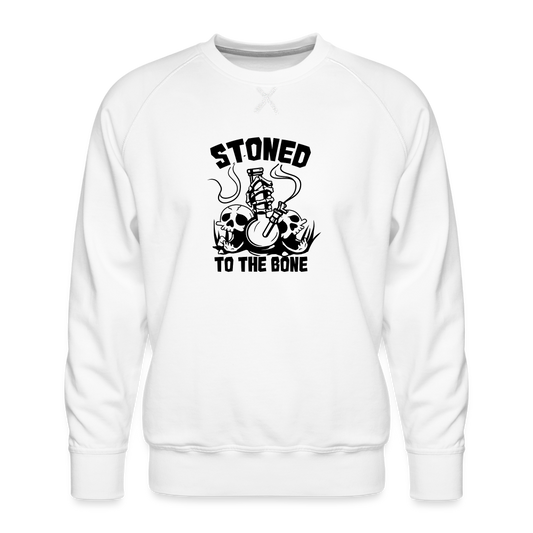 Stoned to the Bone Premium Sweatshirt - white