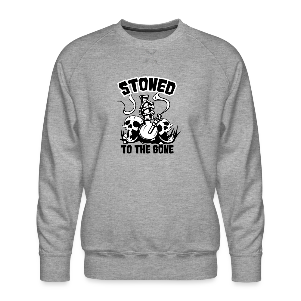 Stoned to the Bone Premium Sweatshirt - heather grey