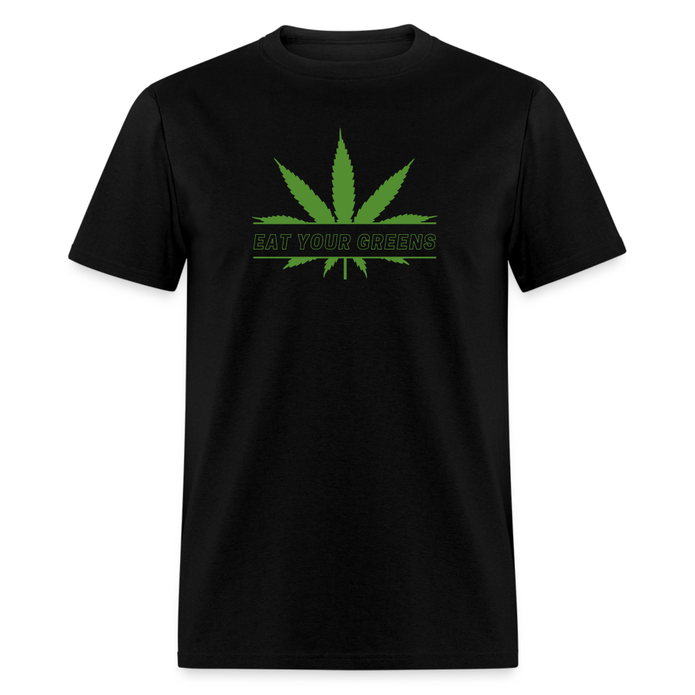 Eat Your Greens T-Shirt - black