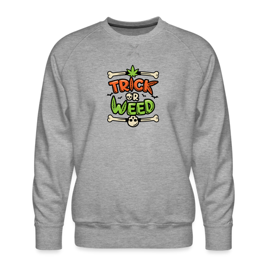 Trick or Weed Premium Sweatshirt - heather grey