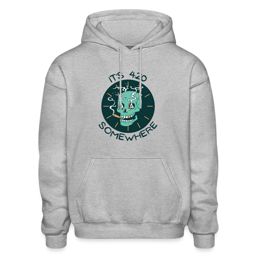 I's 4:20 Somewhere Hoodie - heather gray