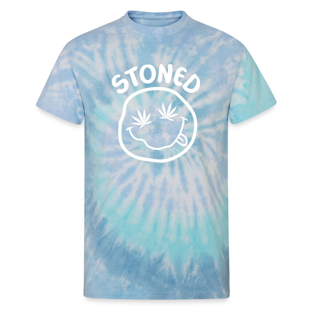 Stoned Tie Dye T-Shirt - blue lagoon