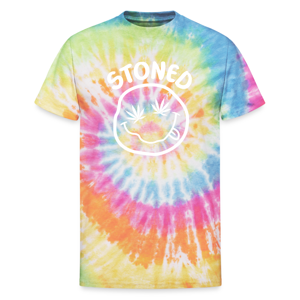 Stoned Tie Dye T-Shirt - rainbow