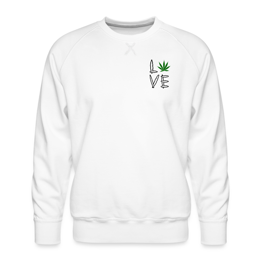 Love Cannabis Premium Crewneck - white