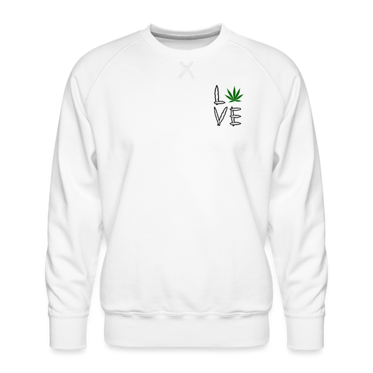 Love Cannabis Premium Crewneck - white