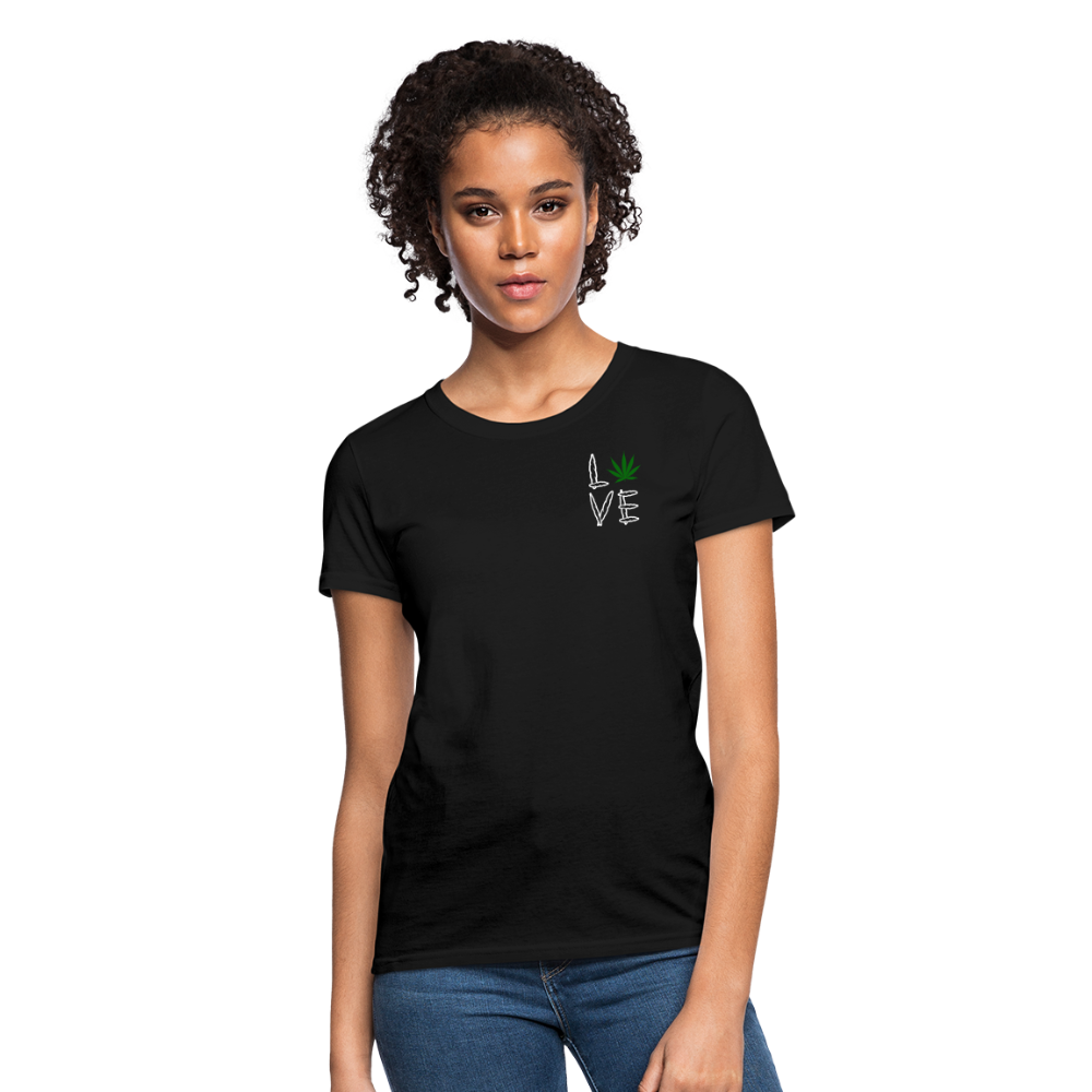 Love Cannabis Women's T-Shirt - black