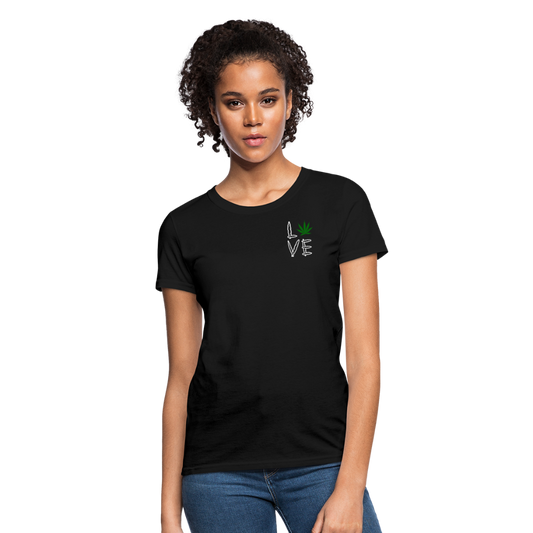 Love Cannabis Women's T-Shirt - black