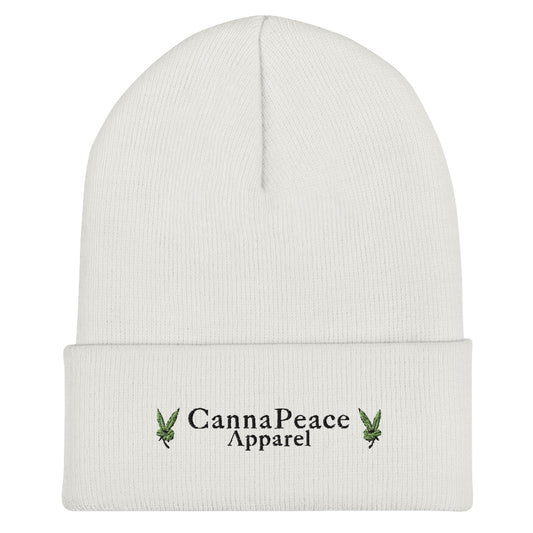 Embroidered CannaPeace Apparel Cuffed Beanie