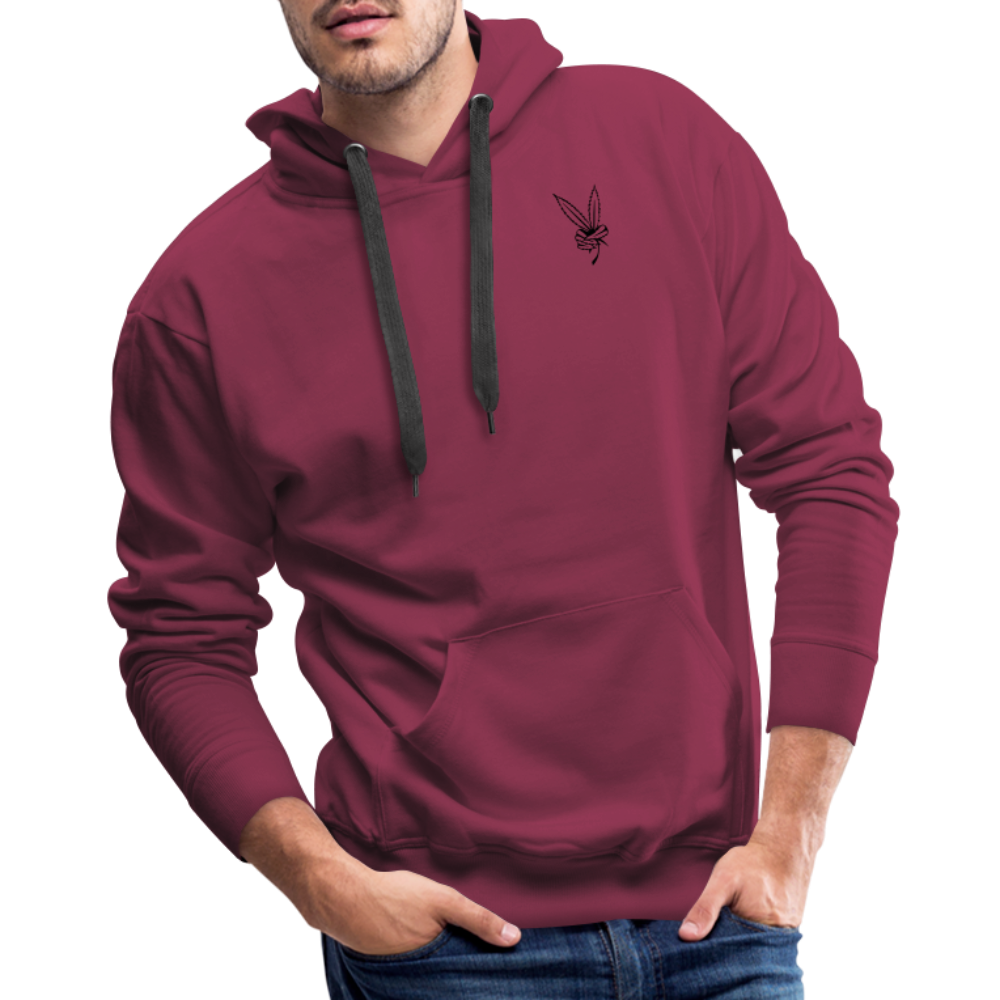 CannaPeace Hoodie - burgundy