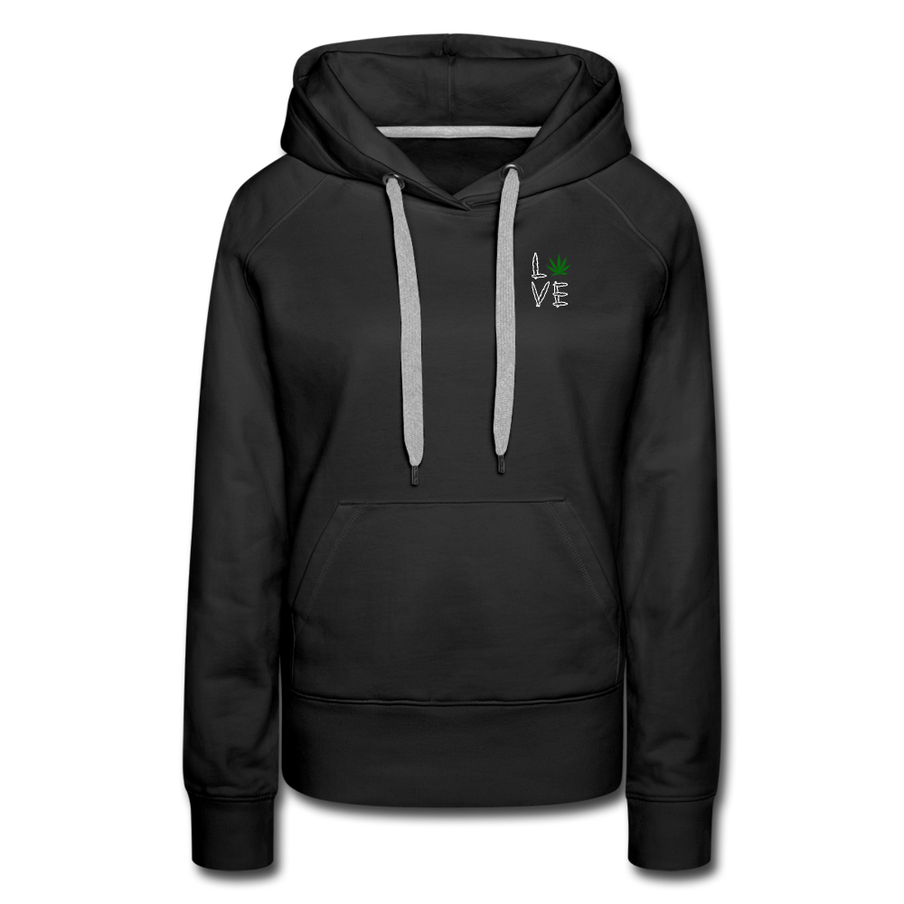 Love Cannabis Premium Hoodie - black