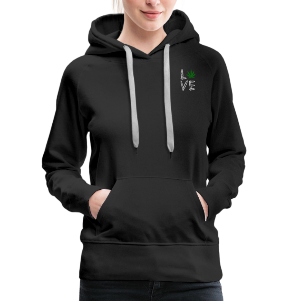 Love Cannabis Premium Hoodie - black