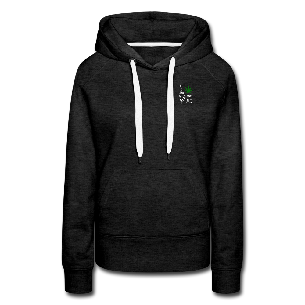 Love Cannabis Premium Hoodie - charcoal grey