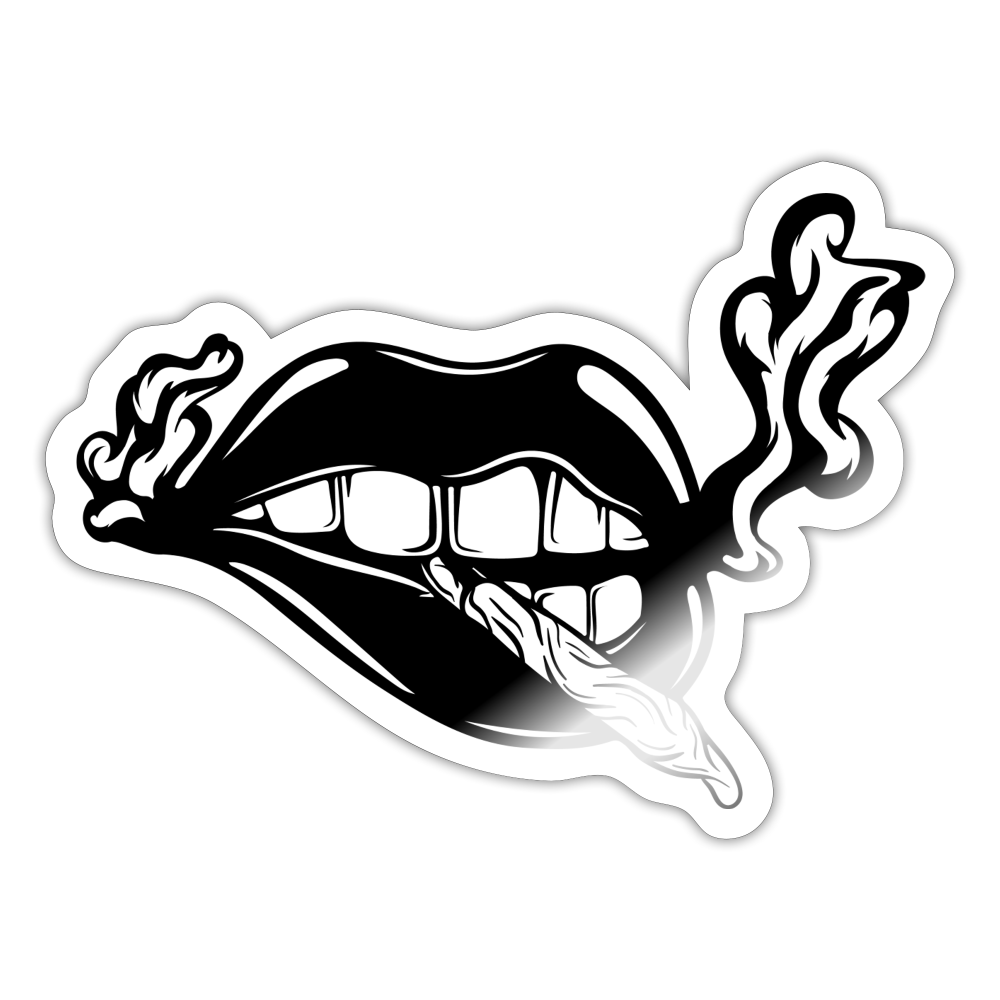 Burnout Sticker - white glossy