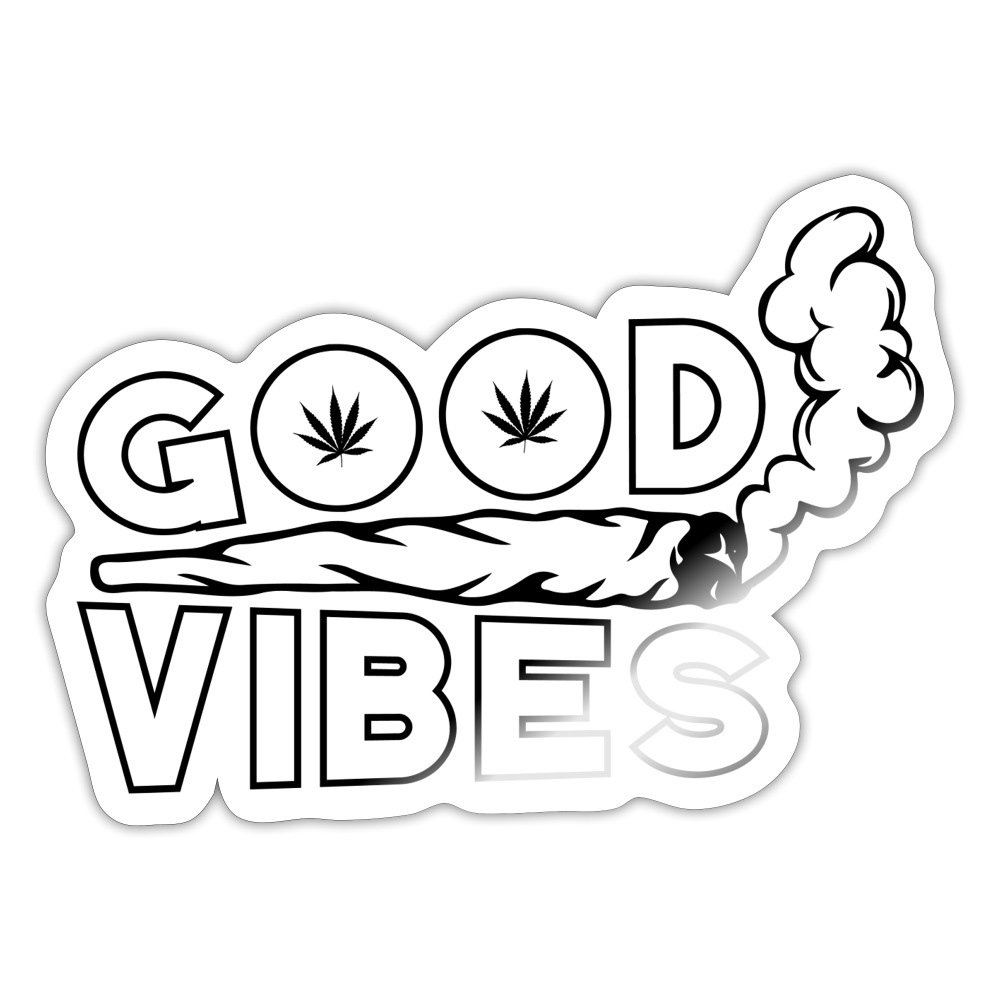 Good Vibes Sticker - white glossy