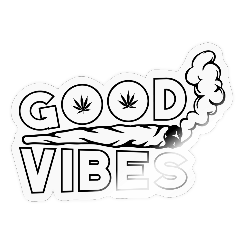 Good Vibes Sticker - transparent glossy