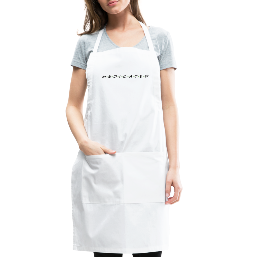 Medicated Adjustable Apron - white