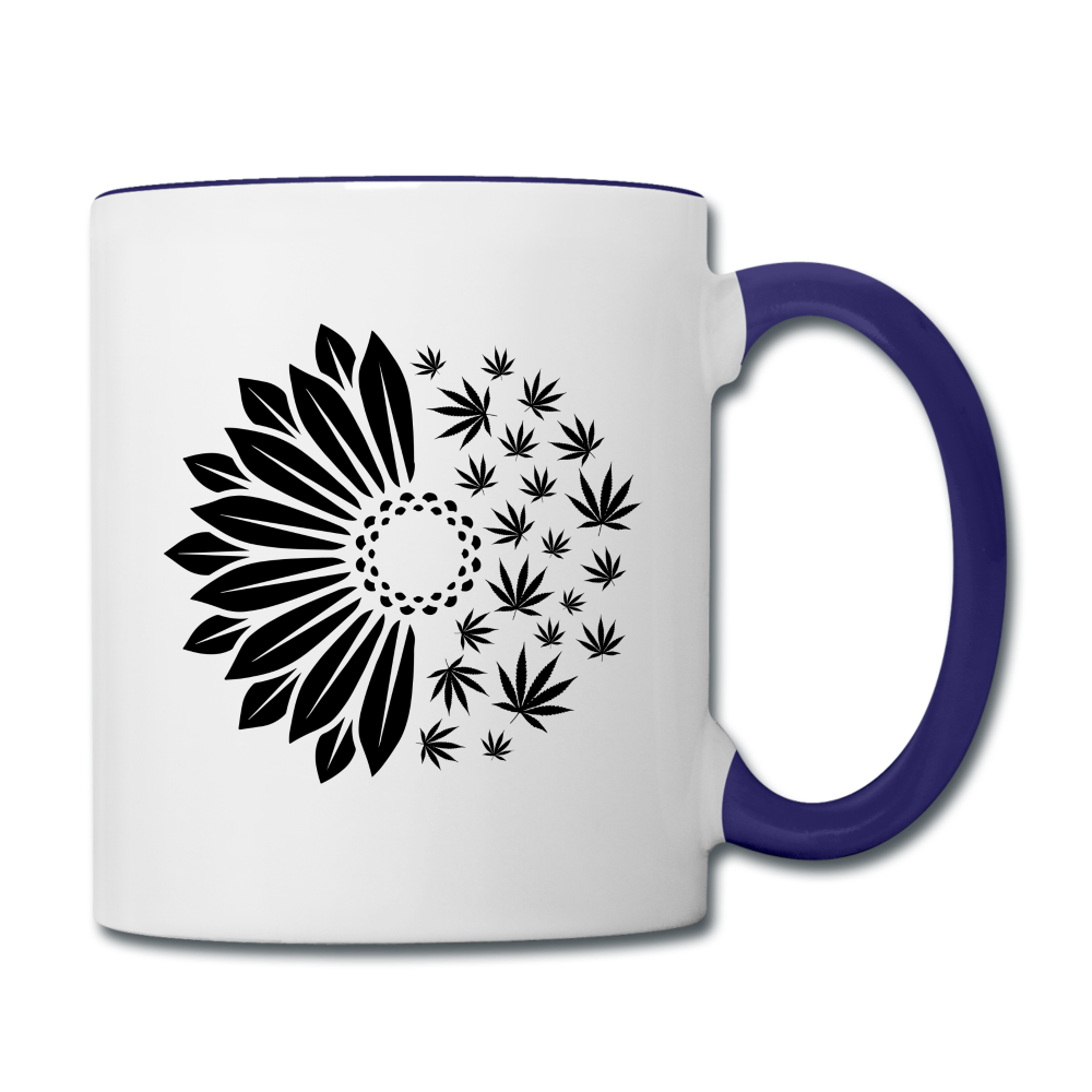 Contrast Coffee Mug - white/cobalt blue