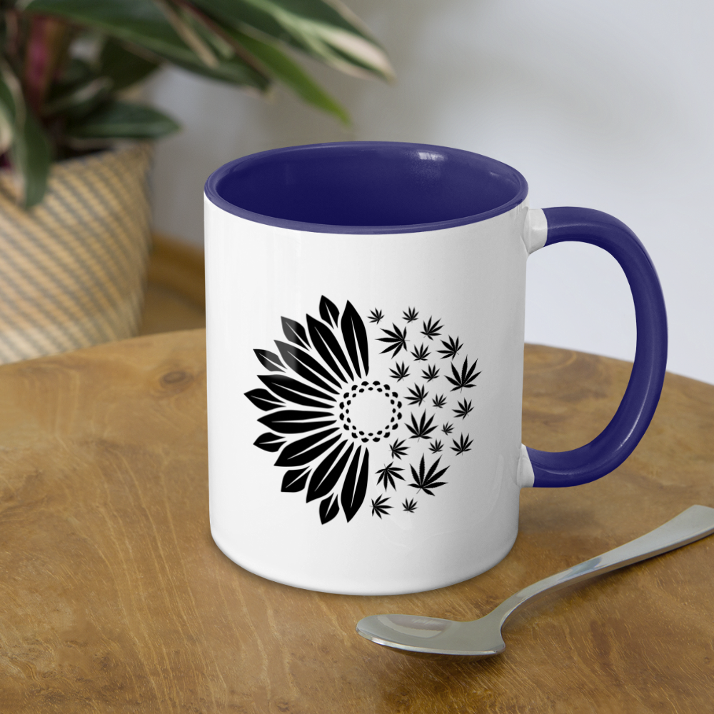 Contrast Coffee Mug - white/cobalt blue