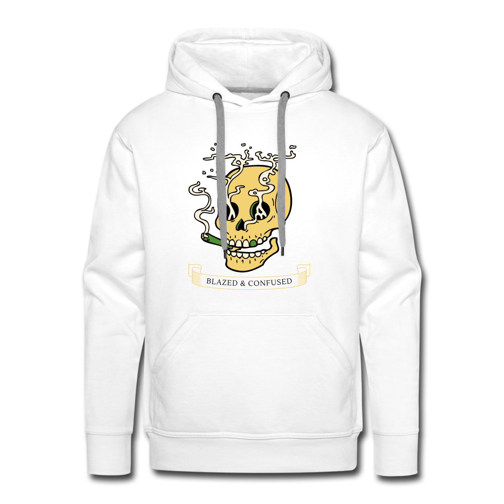 Blazed and Confused Premium Hoodie - white