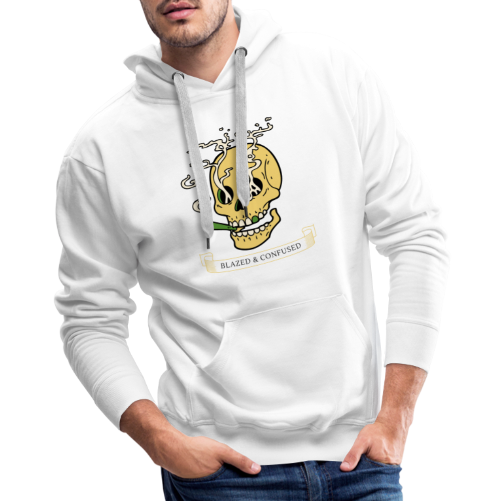 Blazed and Confused Premium Hoodie - white