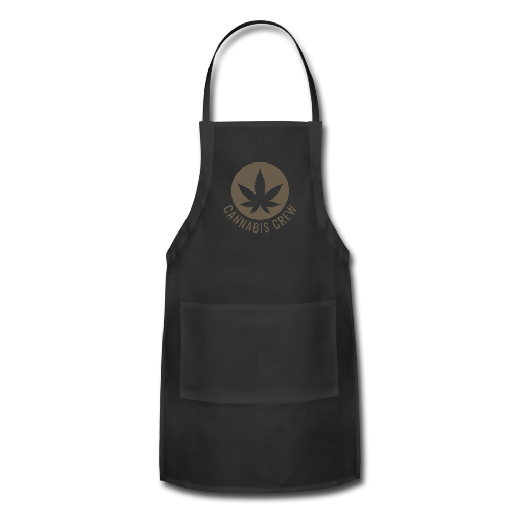 Cannabis Crew Adjustable Apron - black