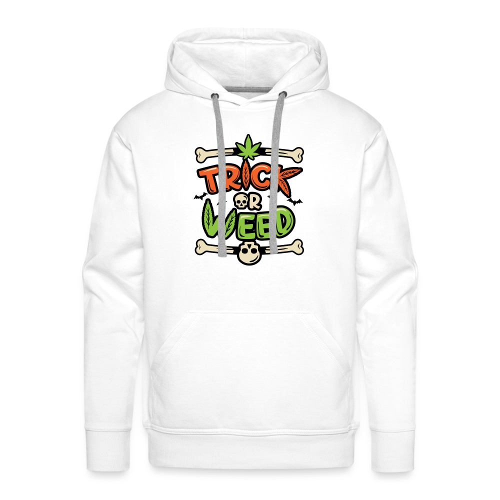 Trick or Weed Premium Hoodie - white