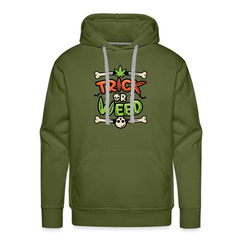 Trick or Weed Premium Hoodie - olive green