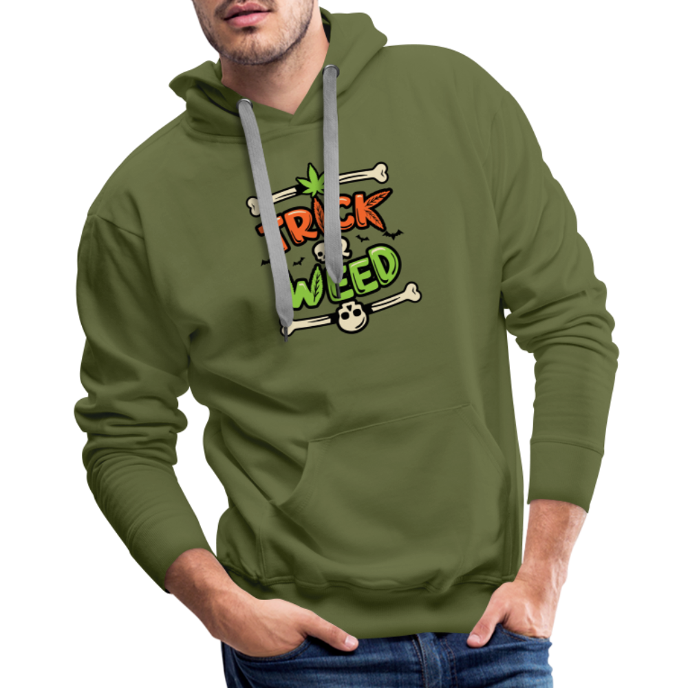 Trick or Weed Premium Hoodie - olive green