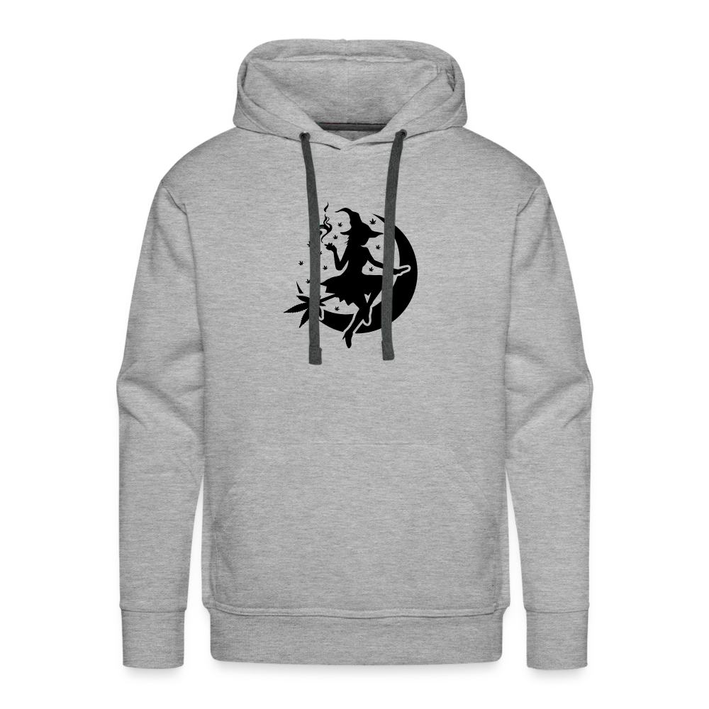 Witch and Moon Halloweed Premium Hoodie - heather grey