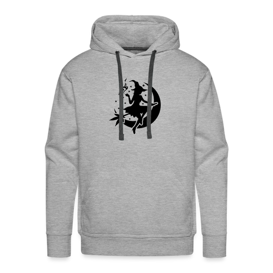 Witch and Moon Halloweed Premium Hoodie - heather grey