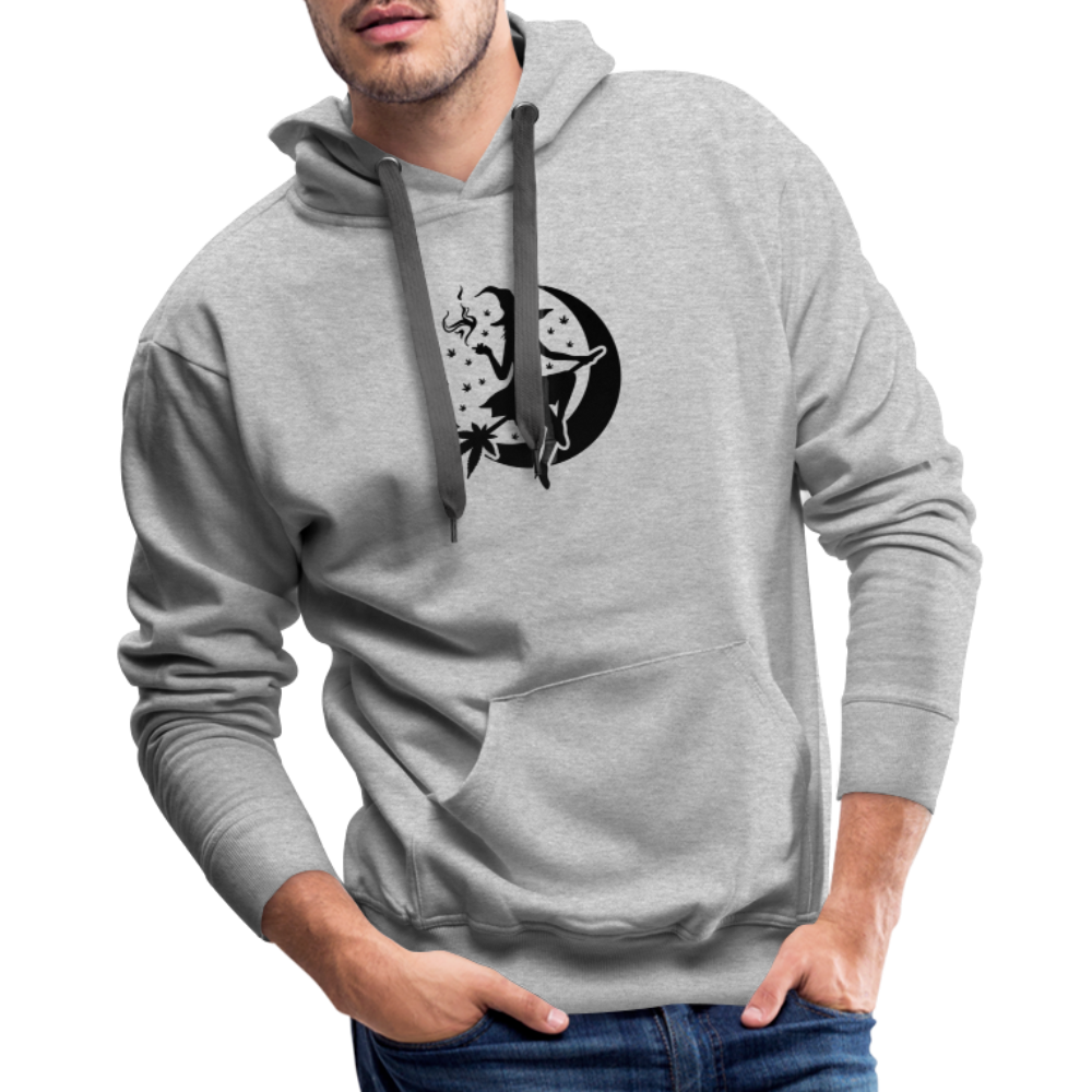 Witch and Moon Halloweed Premium Hoodie - heather grey