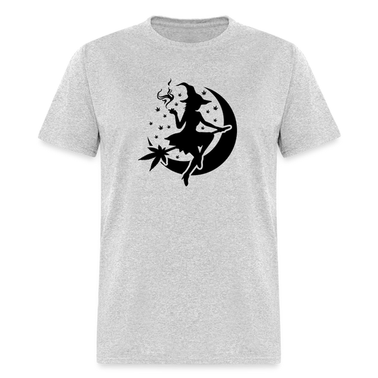 Witch and Moon Halloweed Unisex Classic T-Shirt - heather gray