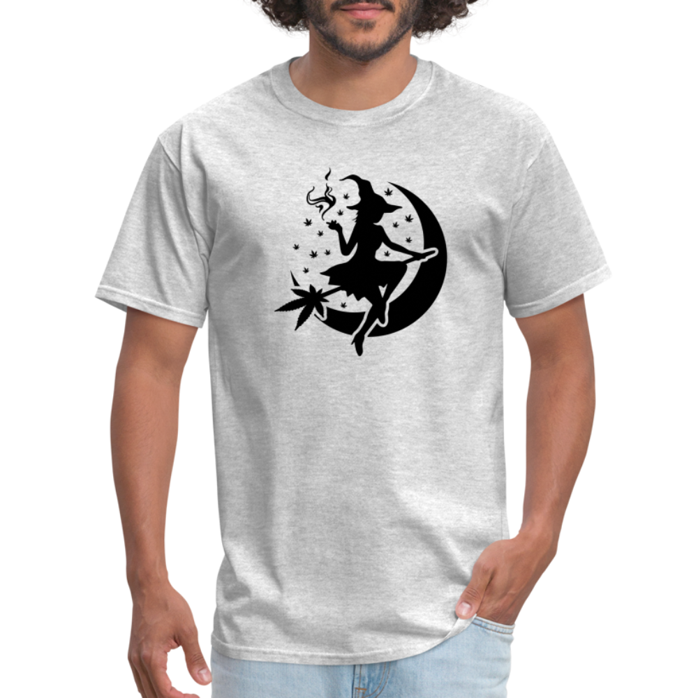 Witch and Moon Halloweed Unisex Classic T-Shirt - heather gray