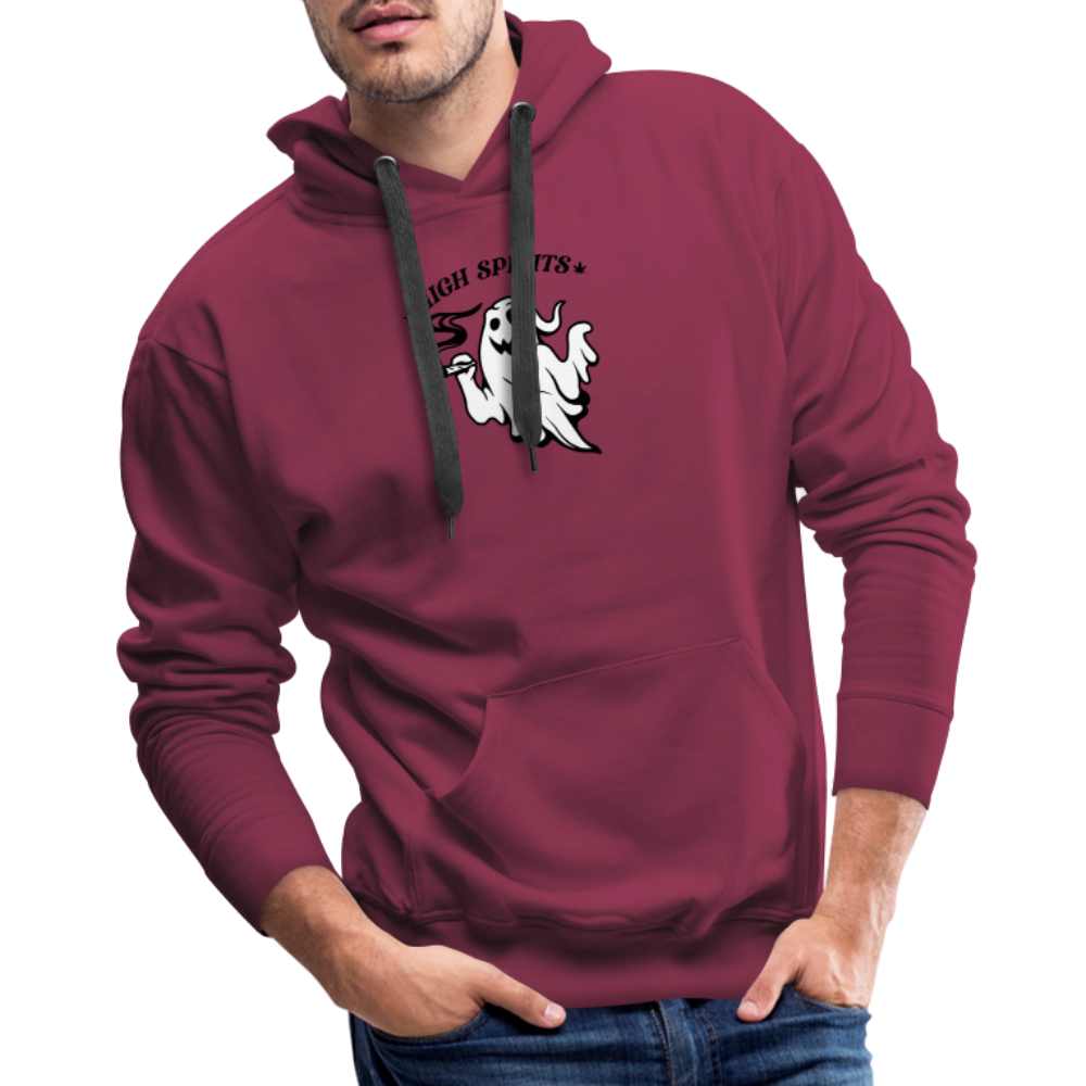 High Spirits Premium Hoodie - burgundy