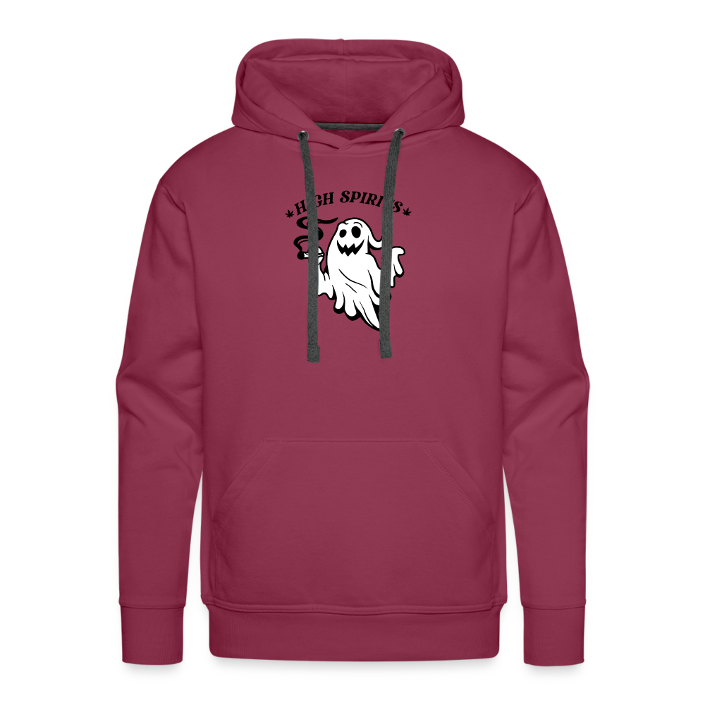 High Spirits Premium Hoodie - burgundy