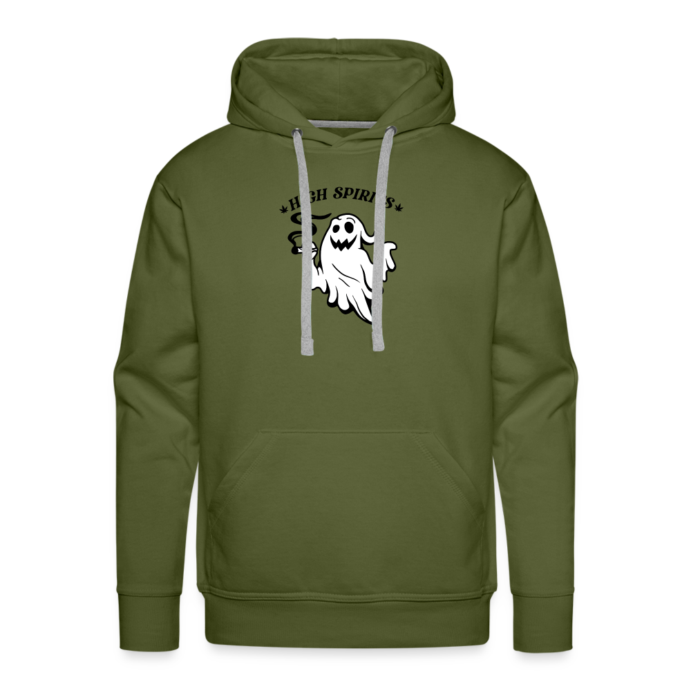 High Spirits Premium Hoodie - olive green