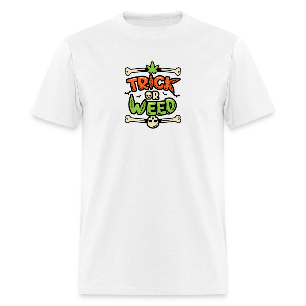 Trick or Weed Unisex Classic T-Shirt - white