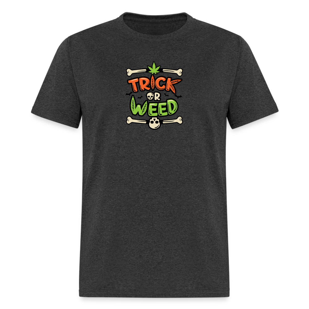 Trick or Weed Unisex Classic T-Shirt - heather black