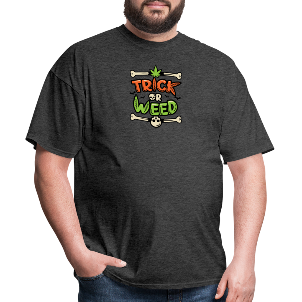 Trick or Weed Unisex Classic T-Shirt - heather black