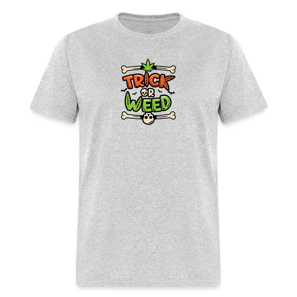 Trick or Weed Unisex Classic T-Shirt - heather gray