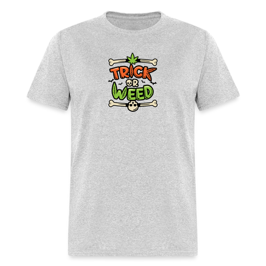 Trick or Weed Unisex Classic T-Shirt - heather gray