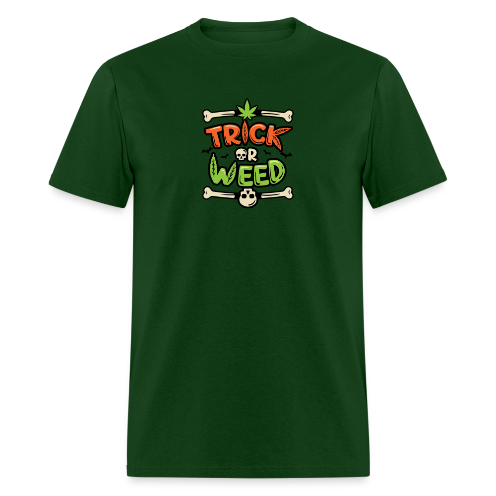 Trick or Weed Unisex Classic T-Shirt - forest green