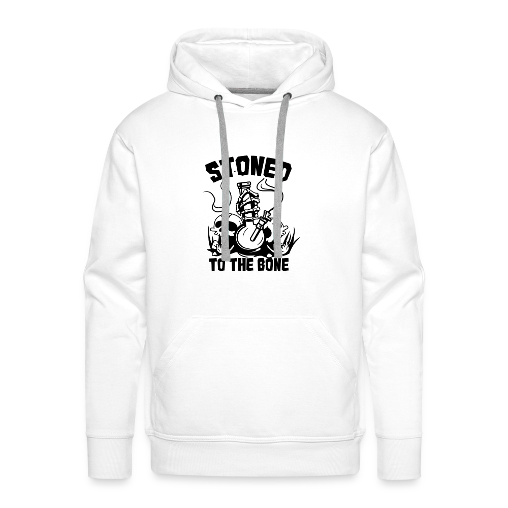 Stoned to the Bone Premium Hoodie - white